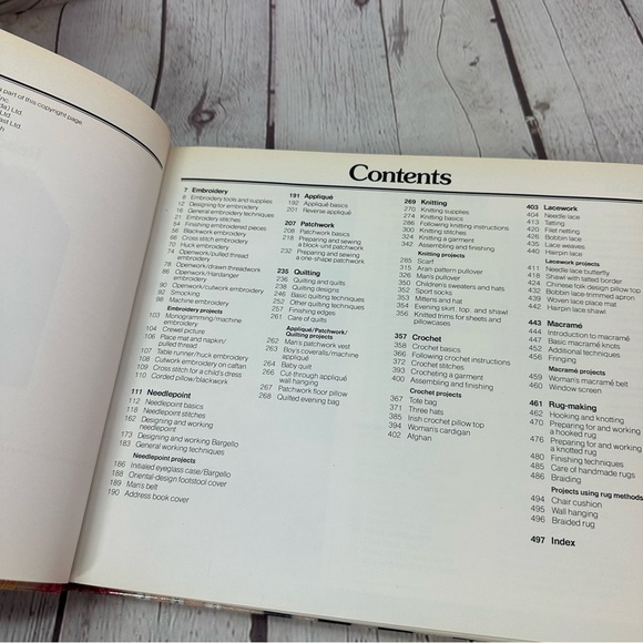 vintage 1979 reader's digest complete guide to needlework book hardcover - Picture 6 of 9